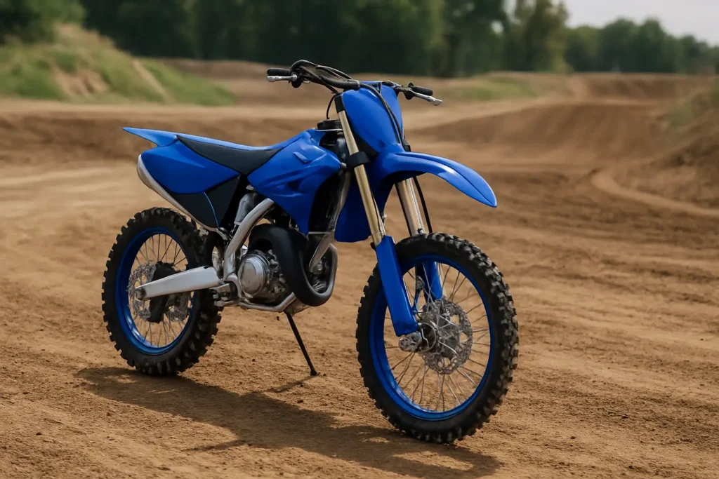 Yamaha YZ125 2025 sur une piste de motocross
