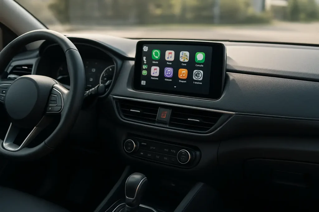 Écran multimédia de voiture avec projection smartphone compatible MirrorLink