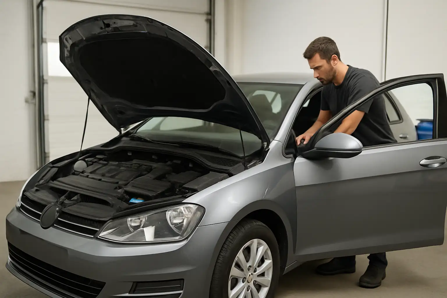 Installation d’une alarme voiture antivol dans un garage moderne