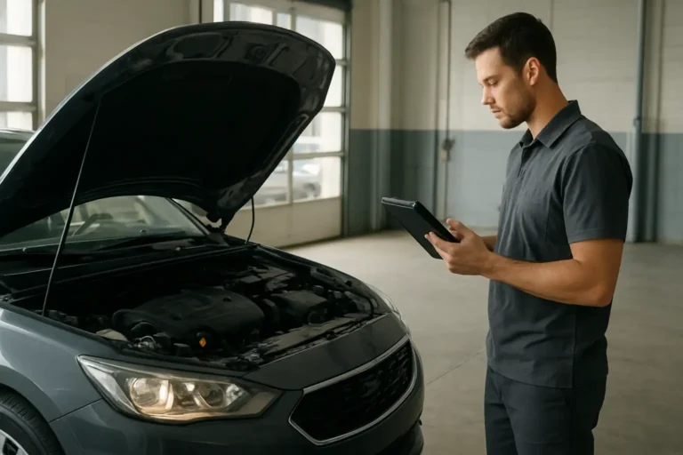 Voiture avec tableau de bord allumé mais moteur qui ne démarre pas, en phase de diagnostic